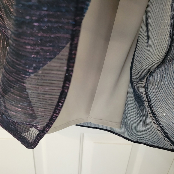 Show Me Your Mumu Size Small Jenner Dress Micro Pleat Silver Ombre - Picture 9 of 13